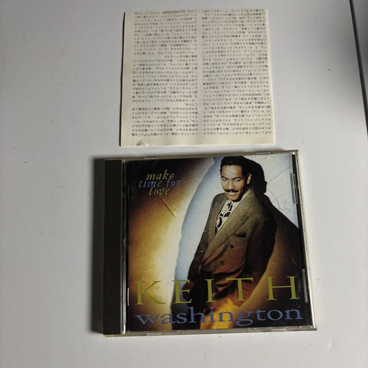 Keith Washington – Make Time For Love (CD, 1991) wpcp-4339 Japan