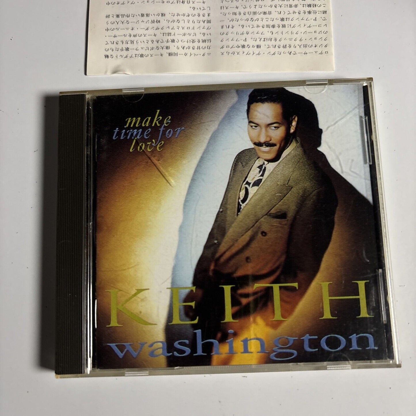 Keith Washington – Make Time For Love (CD, 1991) wpcp-4339 Japan