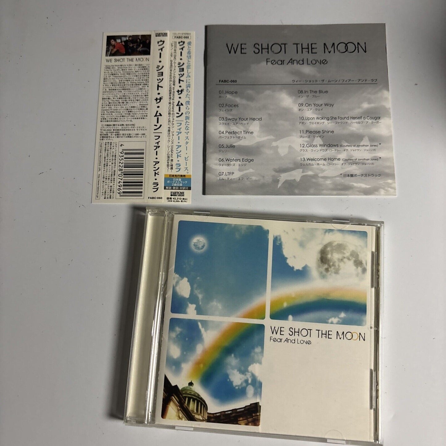 We Shot The Moon – Fear And Love (CD, 2007) fabc-060 Japan obi