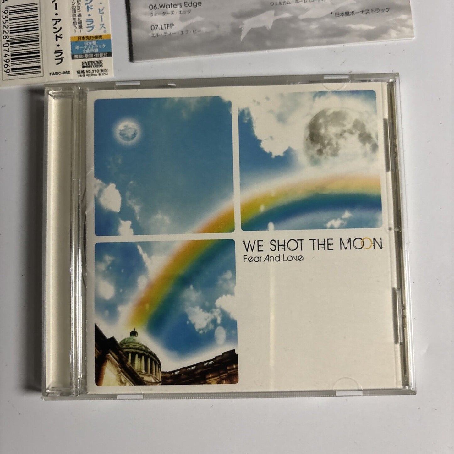 We Shot The Moon – Fear And Love (CD, 2007) fabc-060 Japan obi
