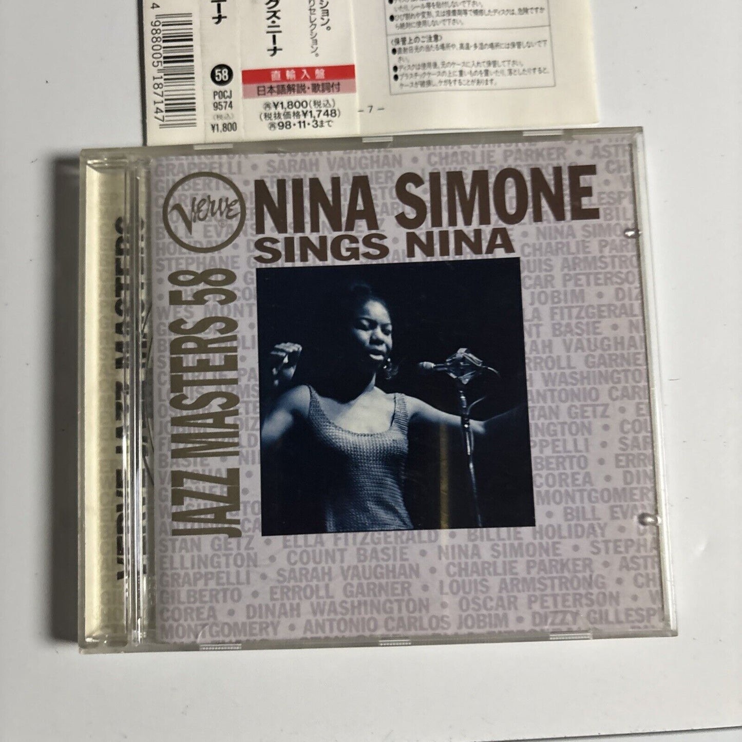 Nina Simone - Nina Simone Sings Nina (CD, 1996) pocj-9574 Japan obi