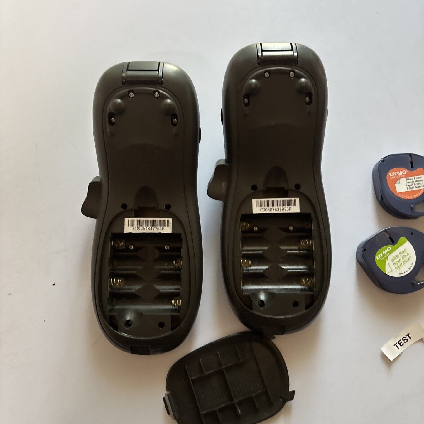 2x Dymo Letratag Label Printer LT-100H *One Is Missing Battery Lid*
