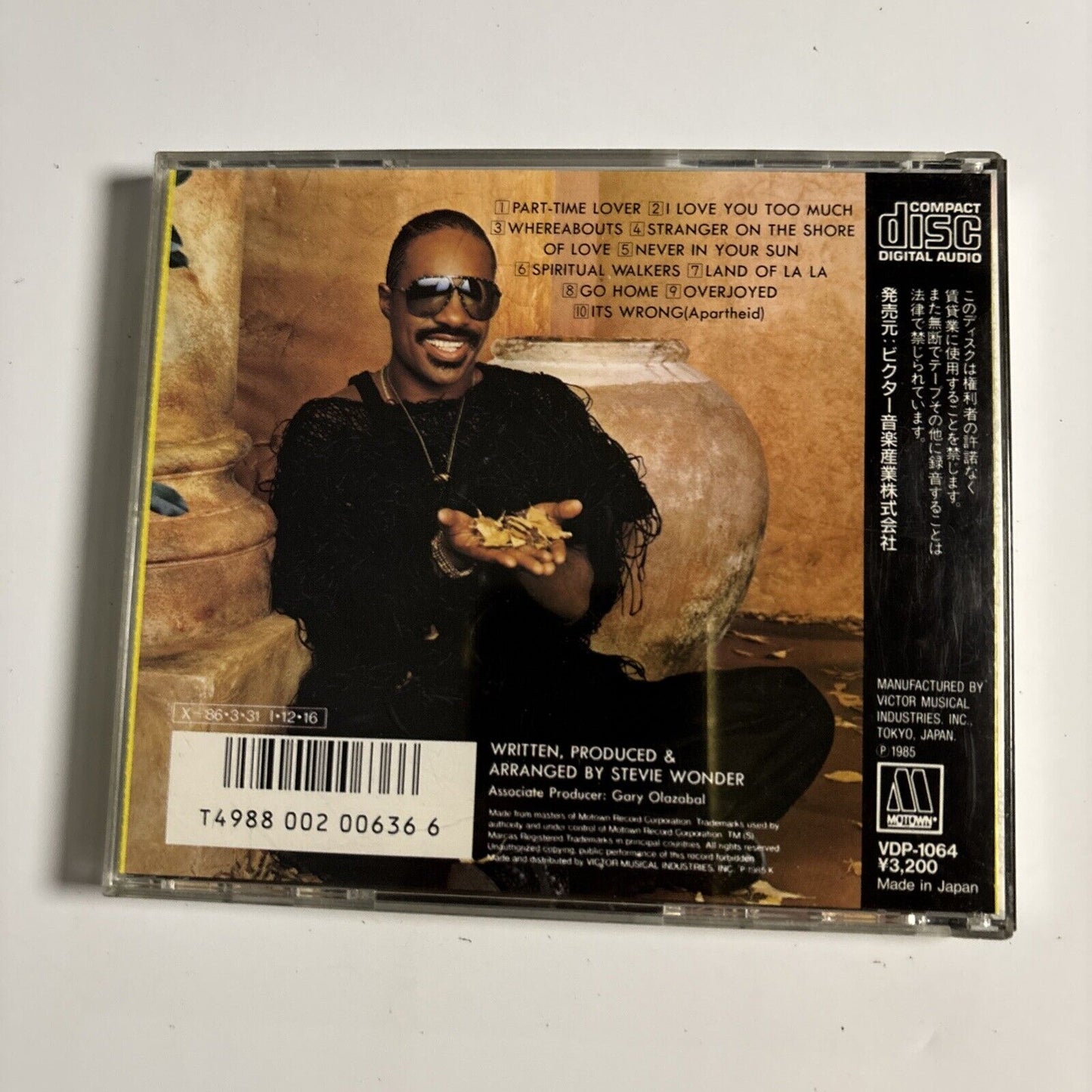 Stevie Wonder – In Square Circle (CD, 1985) VDP-1064 Japan