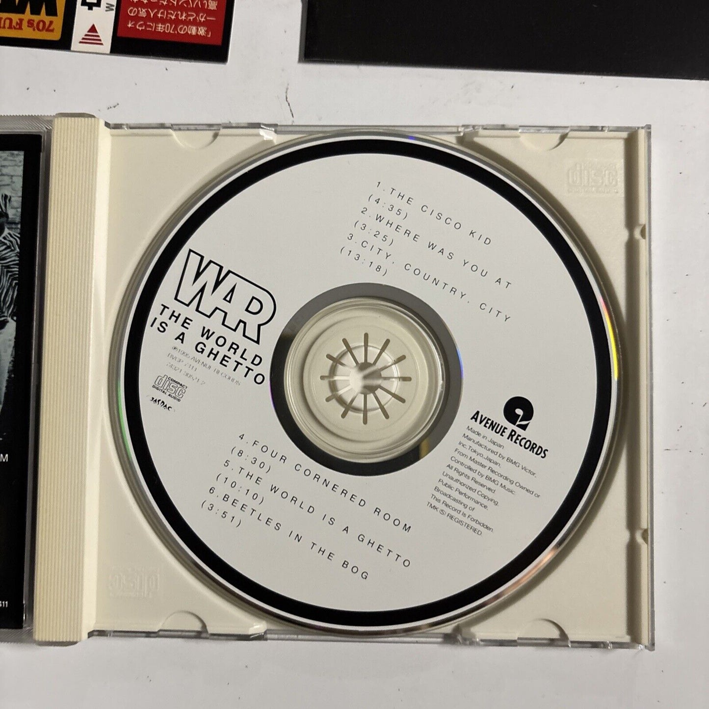 War – The World Is A Ghetto (CD, 1995) bvcp-7411  Japan obi