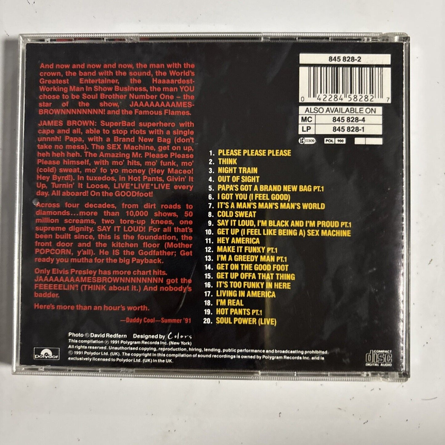 James Brown – Sex Machine: The Very Best Of James Brown (CD, 1991)