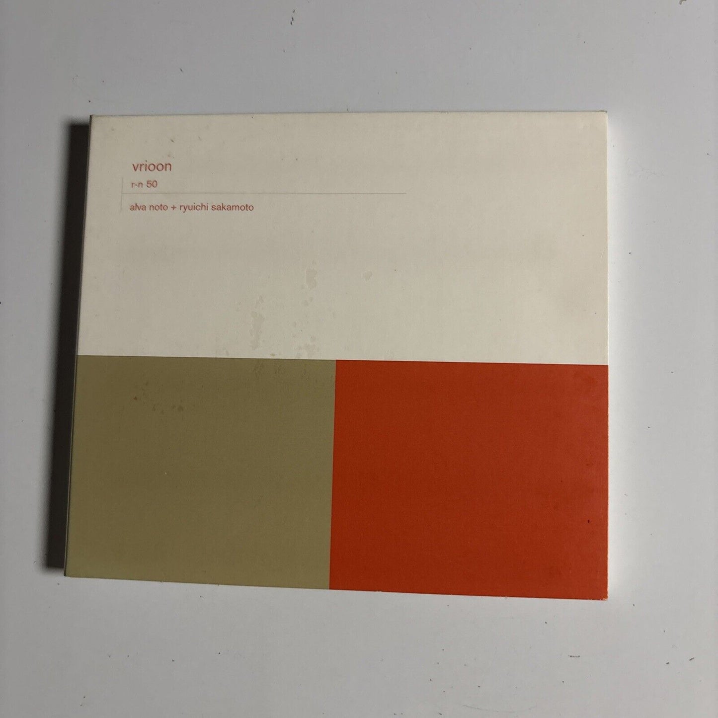 Alva Noto + Ryuichi Sakamoto – Vrioon (CD, 2002) r-n 50