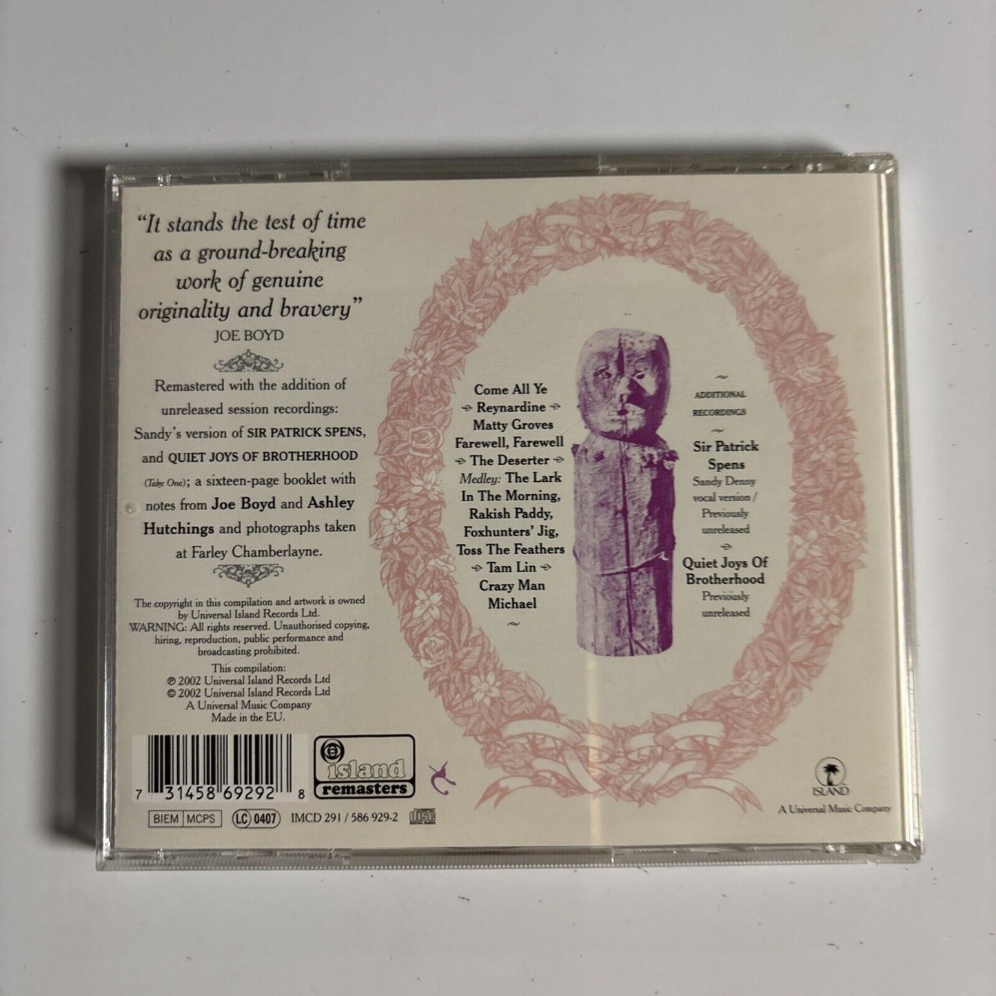 Fairport Convention – Liege & Lief (CD, 2002) IMCD 291