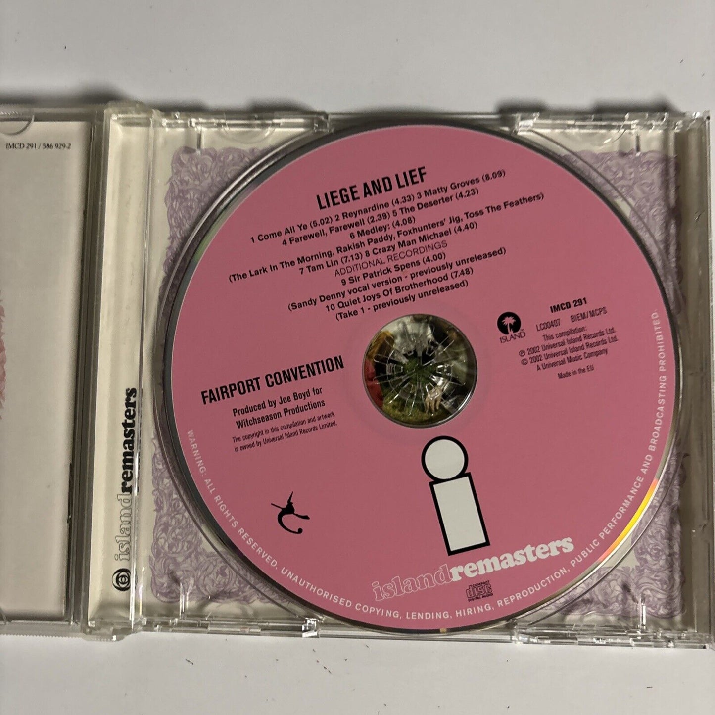 Fairport Convention – Liege & Lief (CD, 2002) IMCD 291