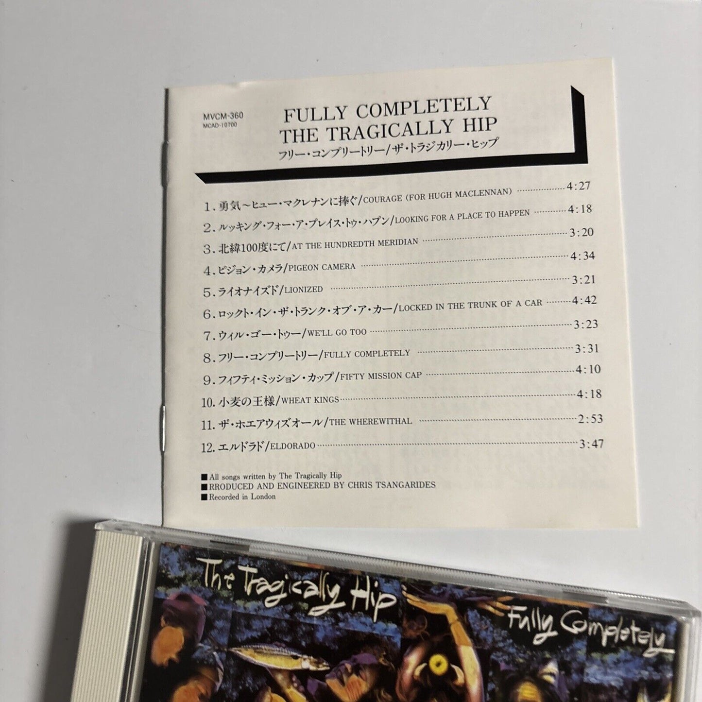 The Tragically Hip – Fully Completely (CD, 1992) mvcm-360 Japan