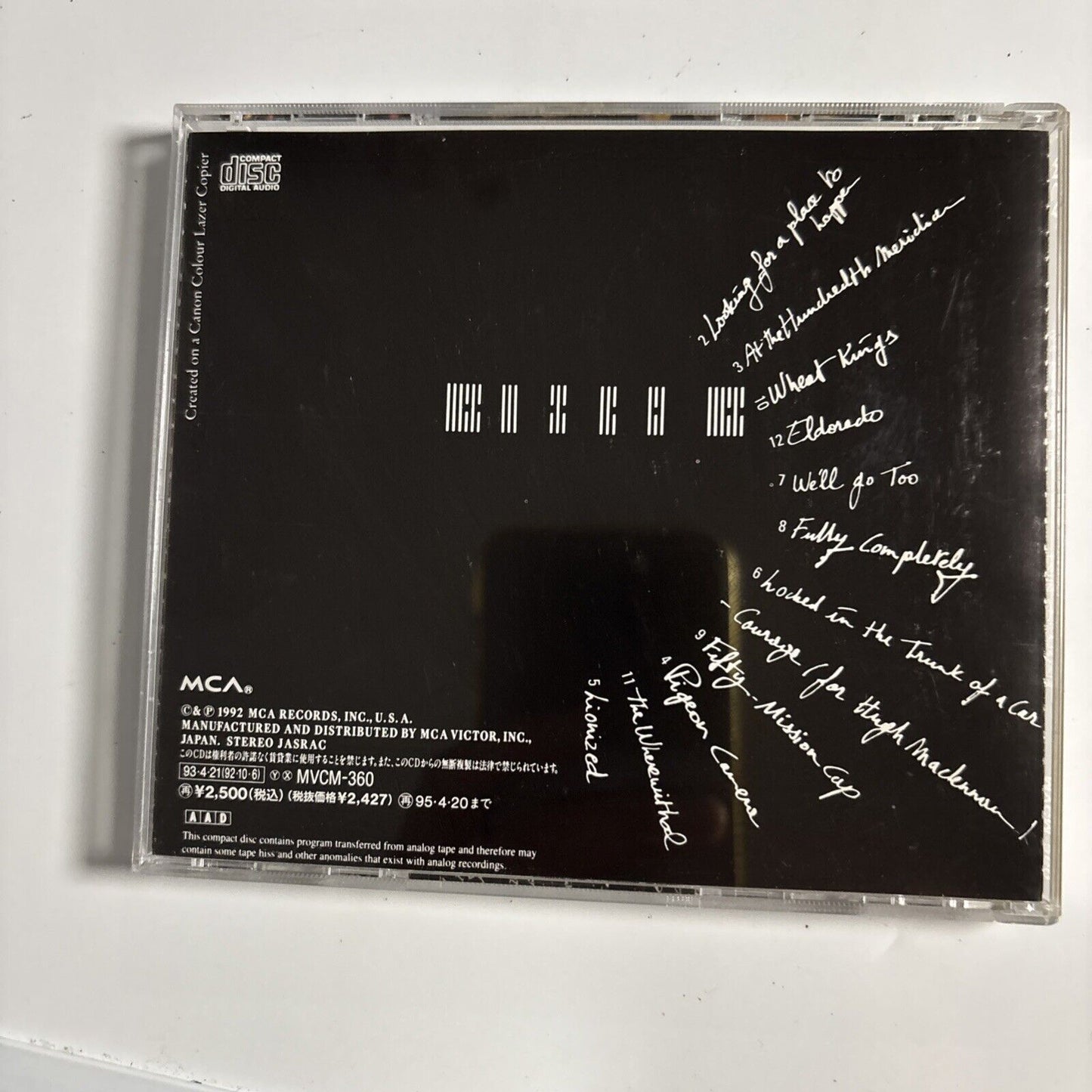 The Tragically Hip – Fully Completely (CD, 1992) mvcm-360 Japan