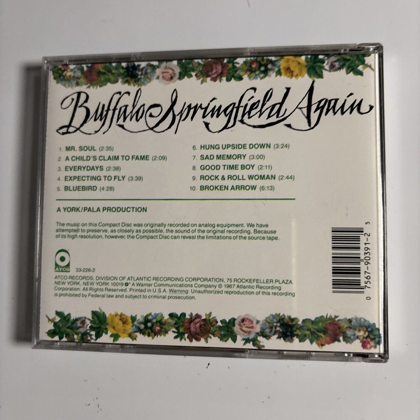 Buffalo Springfield – Buffalo Springfield Again (CD, 1989) 33-226-2