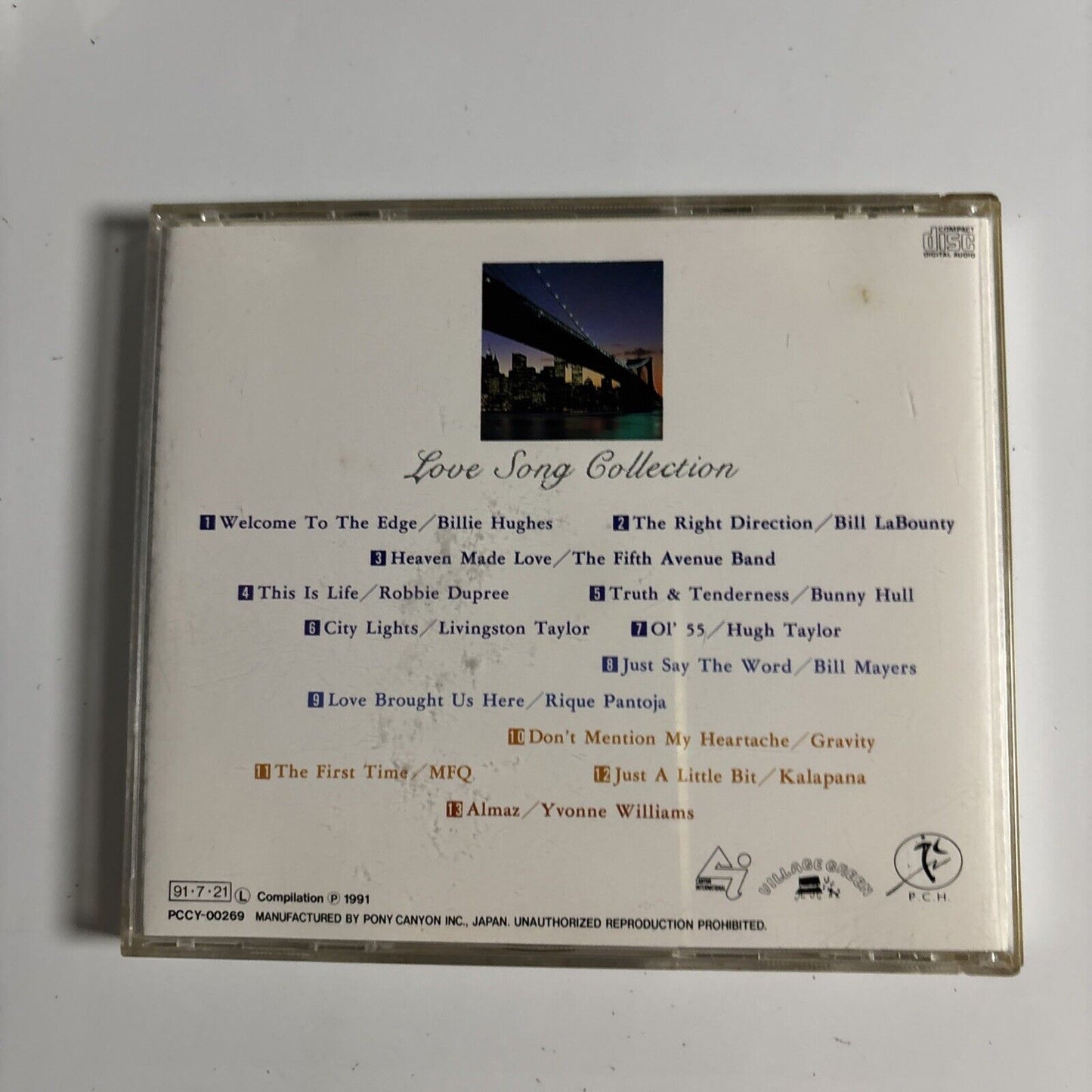 LOVE SONG COLLECTION Nobody Loves Me Anymore (CD, 1991) pccy-00269 Japan