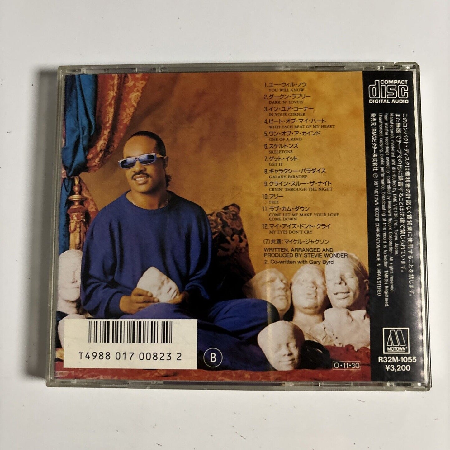 Stevie Wonder – Characters (CD, 1987) R32M-1055 Japan