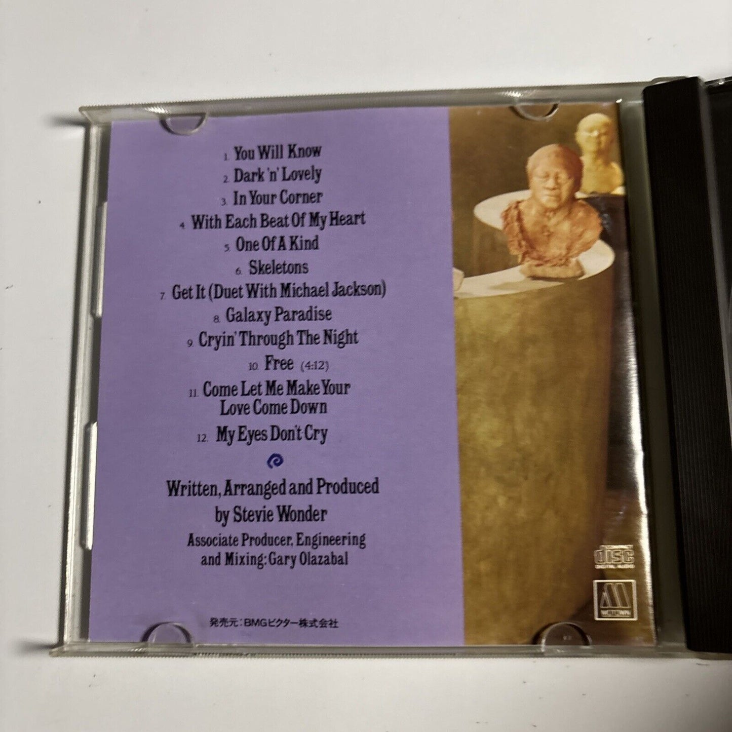 Stevie Wonder – Characters (CD, 1987) R32M-1055 Japan