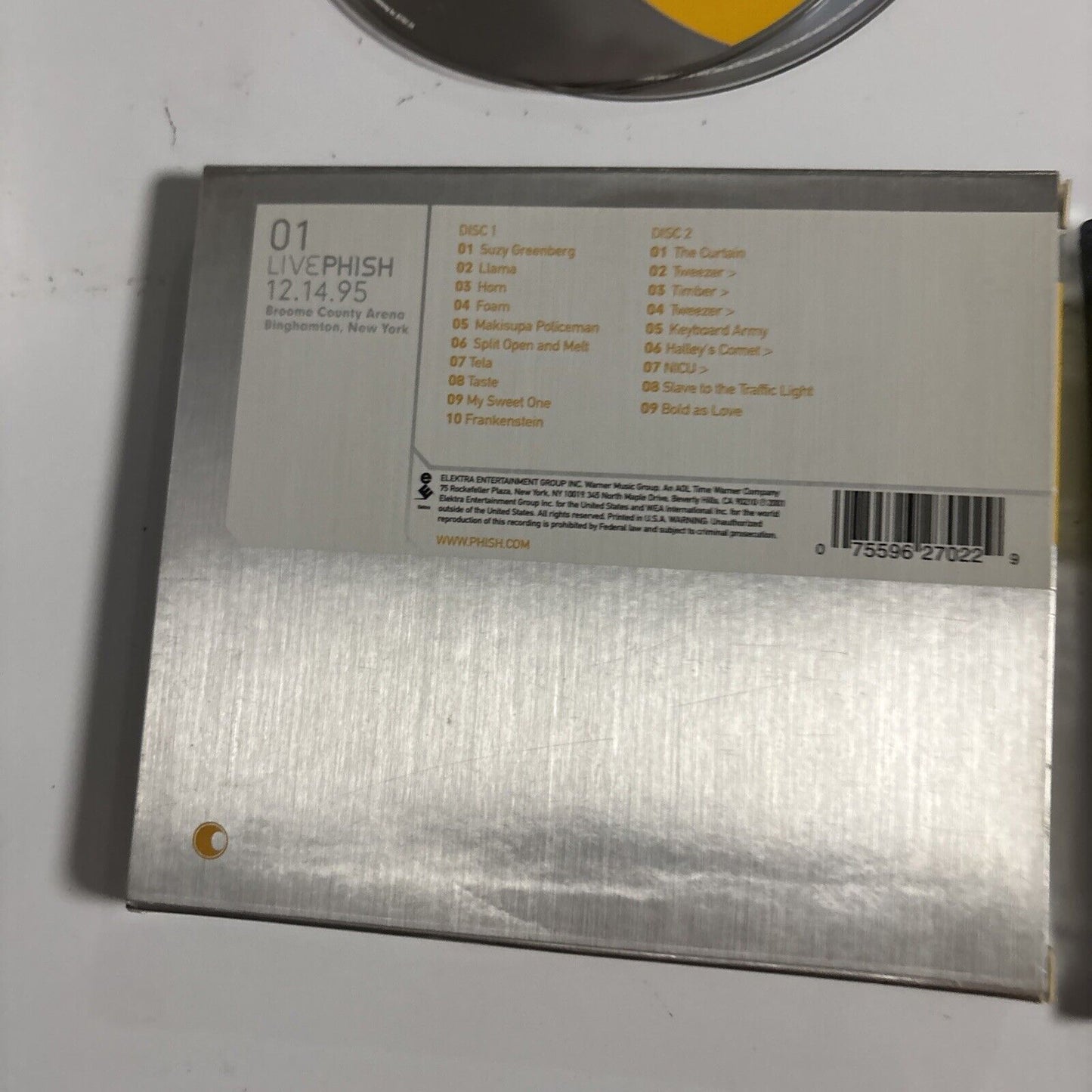 Phish – LivePhish 01 (12.14.95 Broome County Arena) (CD, 2001) 62702-2