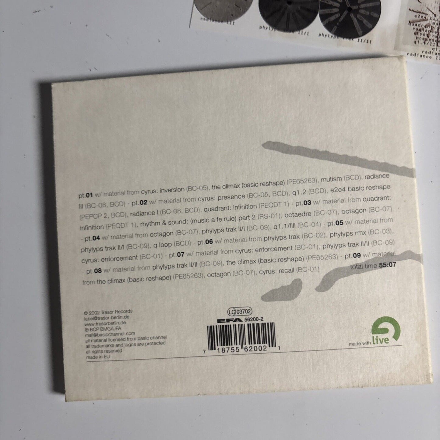 Scion – Arrange And Process Basic Channel Tracks (CD, 2002) Tresor 200 Germany