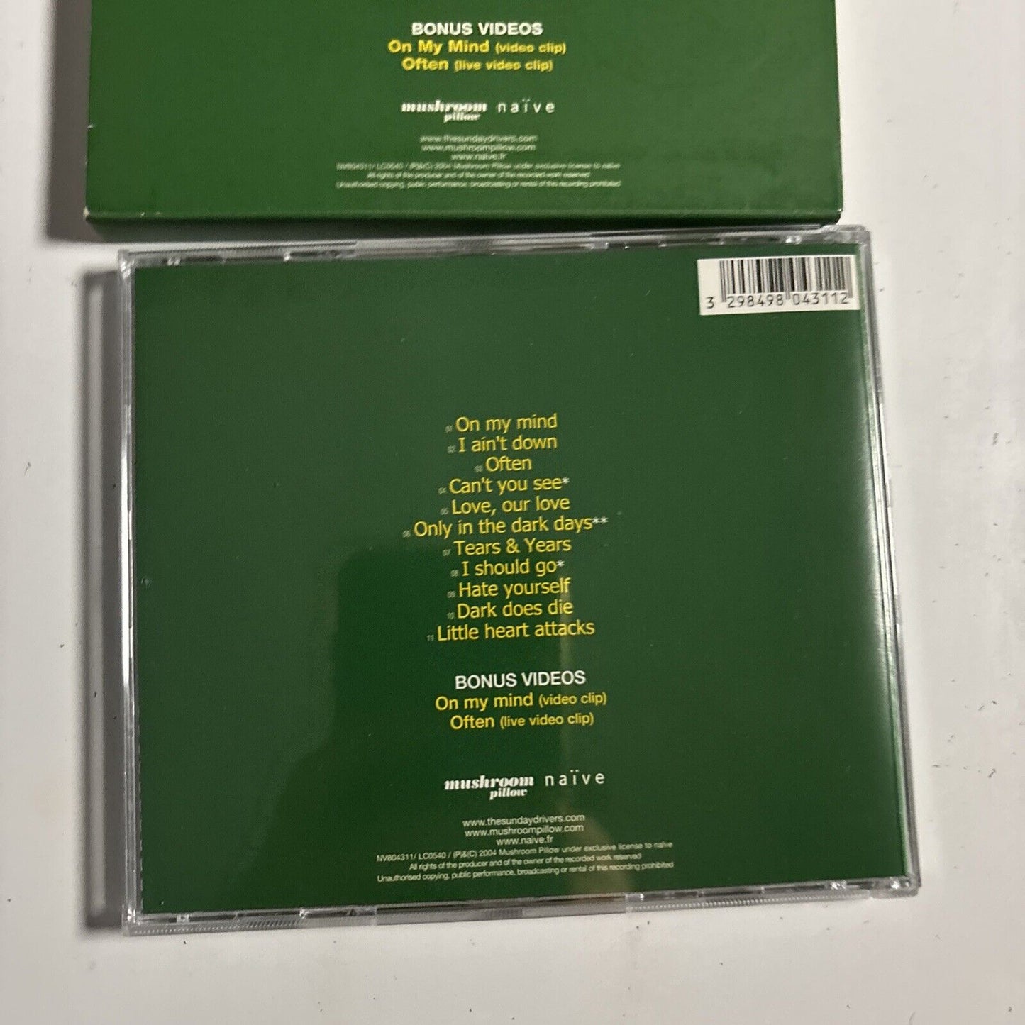 The Sunday Drivers – Little Heart Attacks (CD, 2005) NV804311