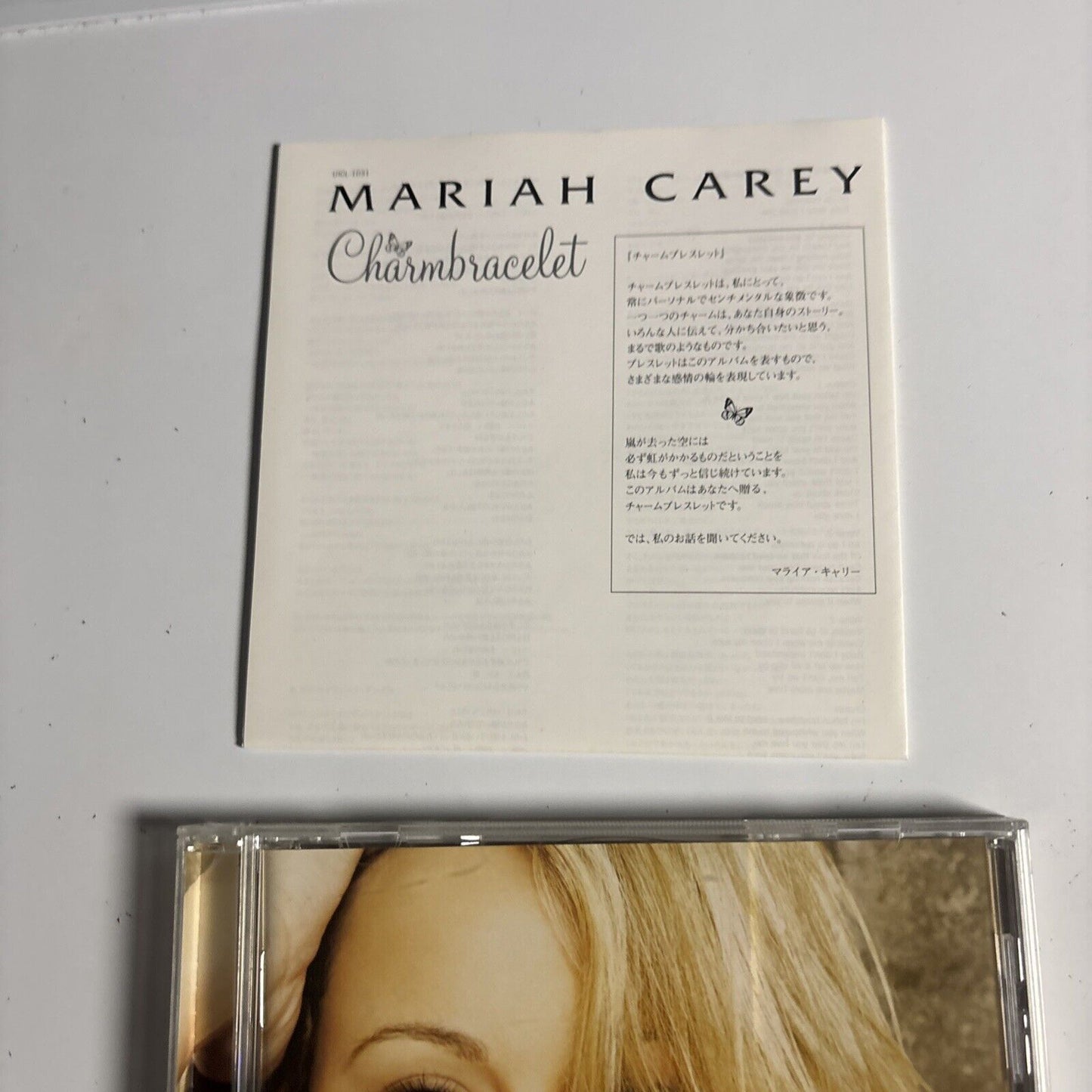 Mariah Carey – Charmbracelet (CD, 2002) uicl-1031 Japan Bonus Track