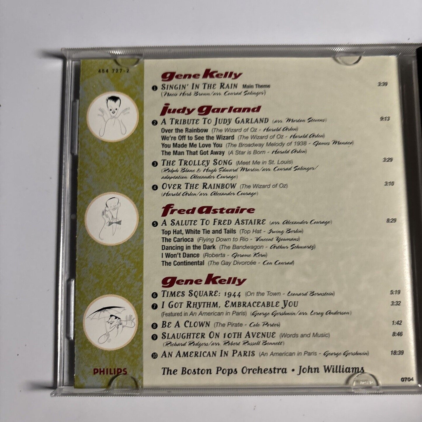 The Boston Pops Orchestra & John Williams - Salute Gene Kelly (CD, 1996)