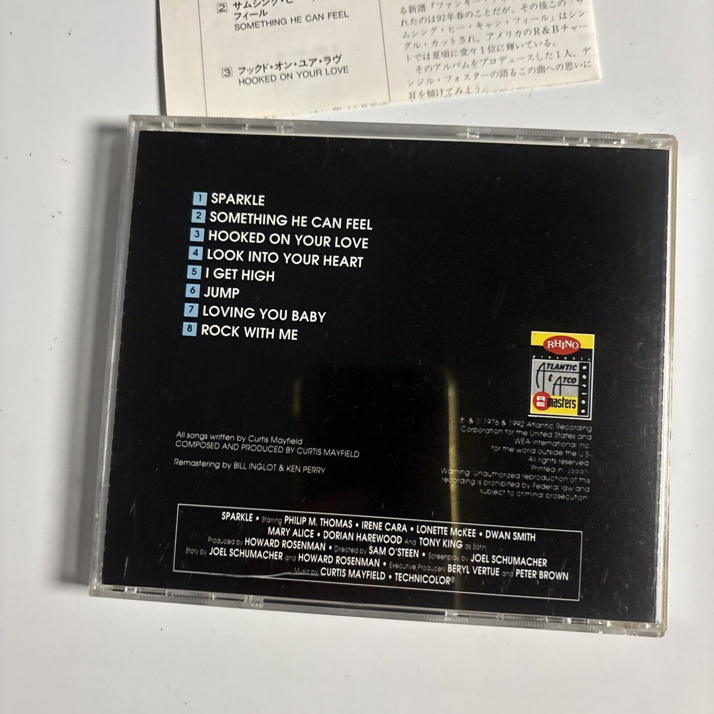 Aretha Franklin – Sparkle (Music From The Motion Picture) (CD 1992) Japan