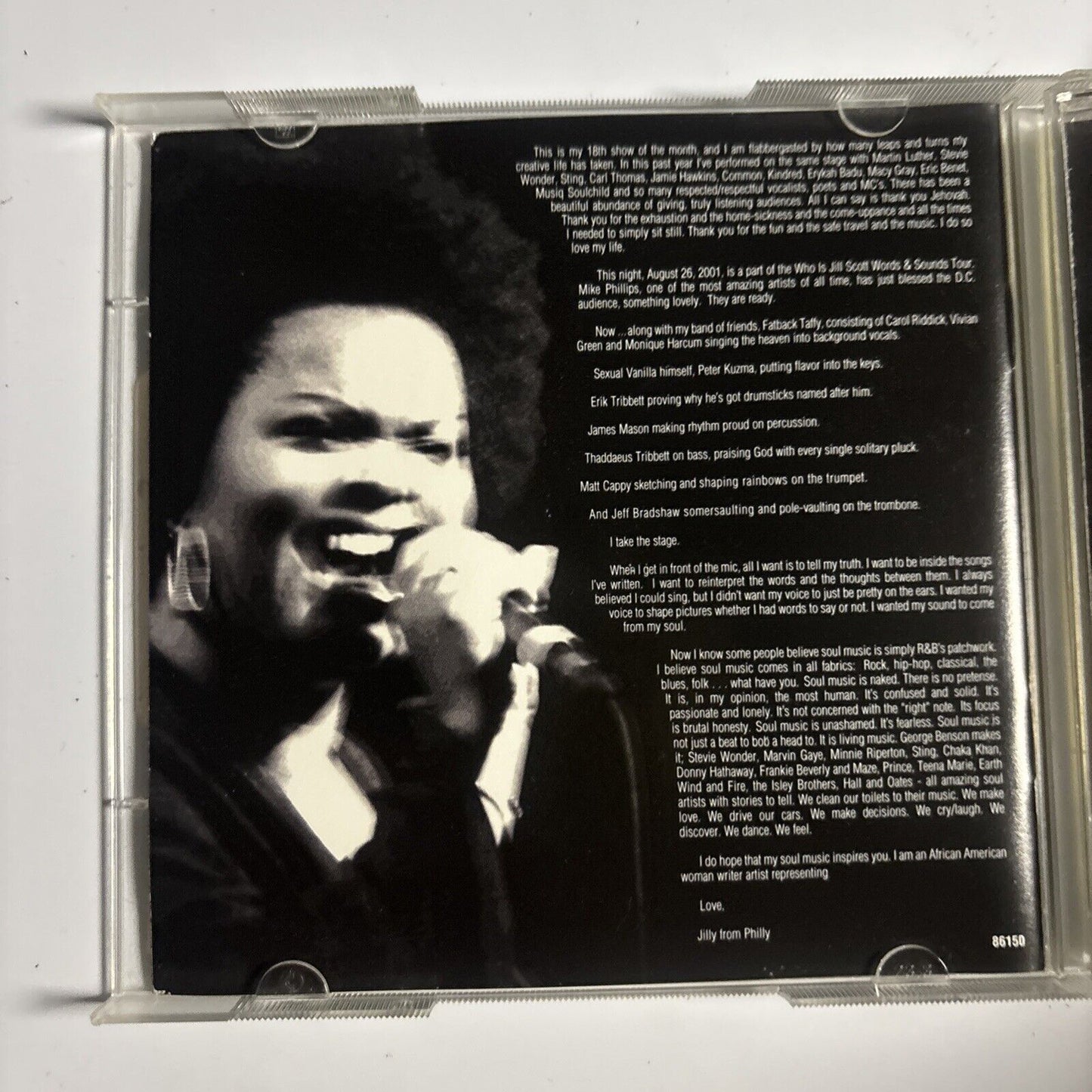 Jill Scott – Experience: Jill Scott 826+ (CD, 2001) E2K 86150
