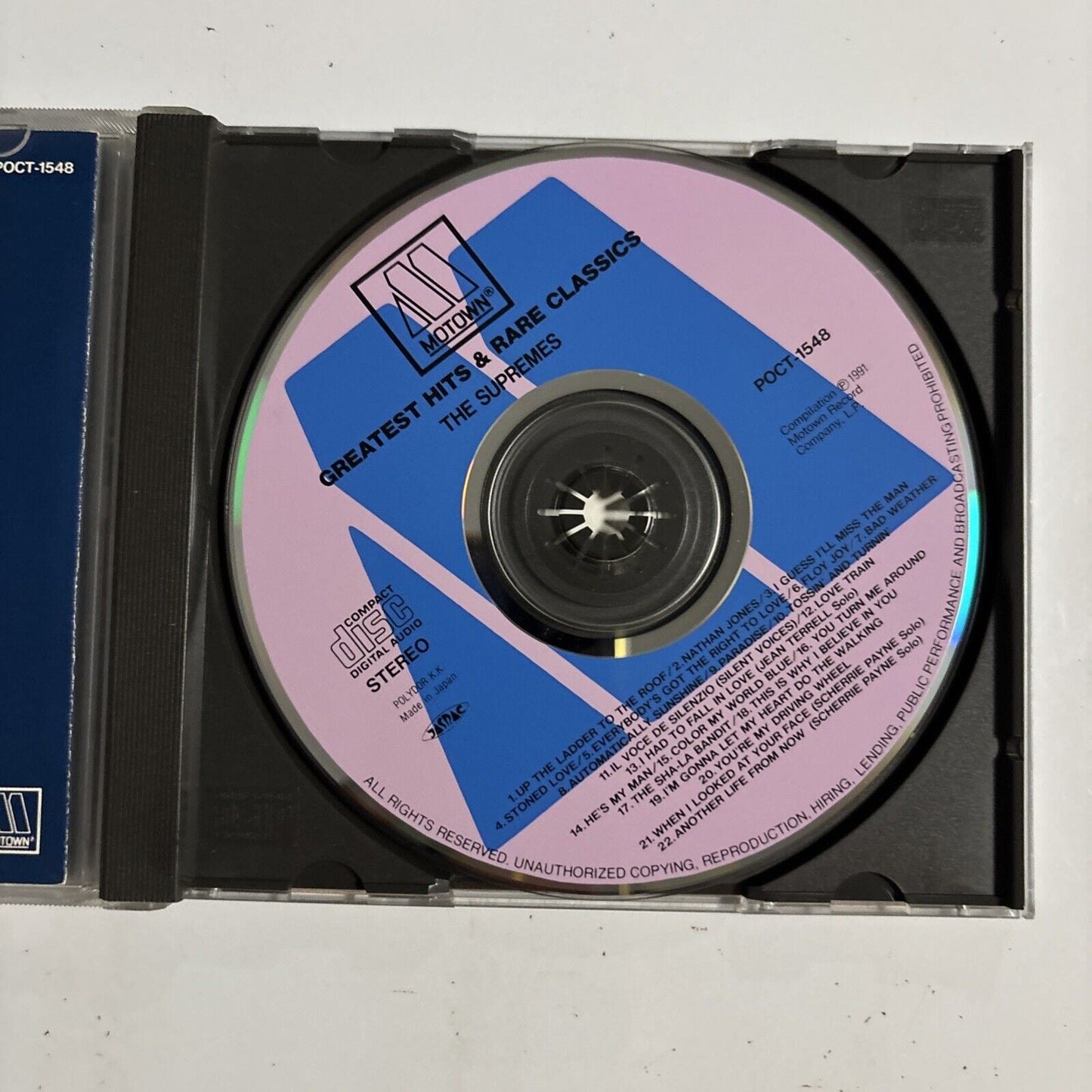 The Supremes ('70s) – Greatest Hits And Rare Classics (CD, 1991) poct-1548 Japan