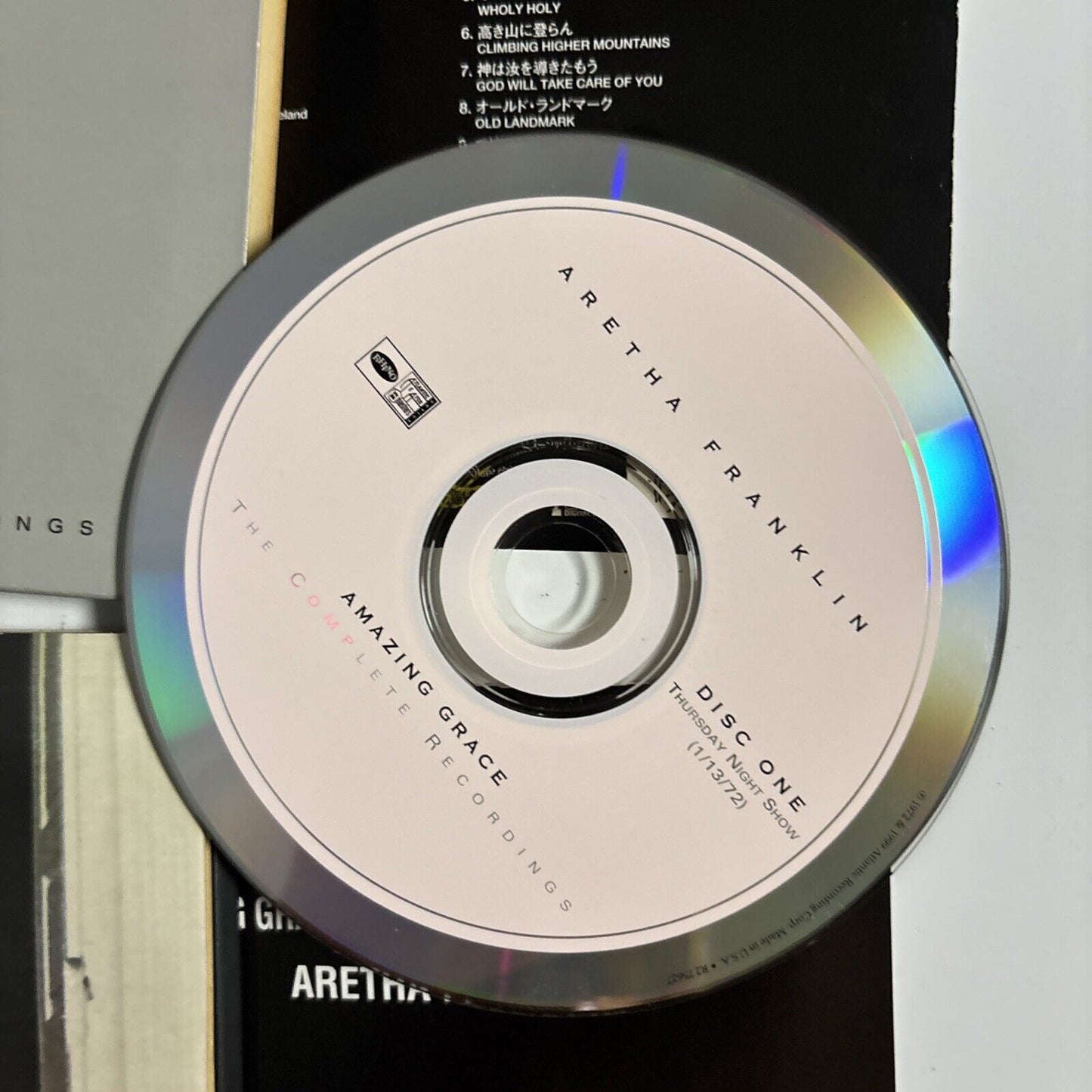 Aretha Franklin – Amazing Grace: The Complete Recordings (CD, 1999)  Japan