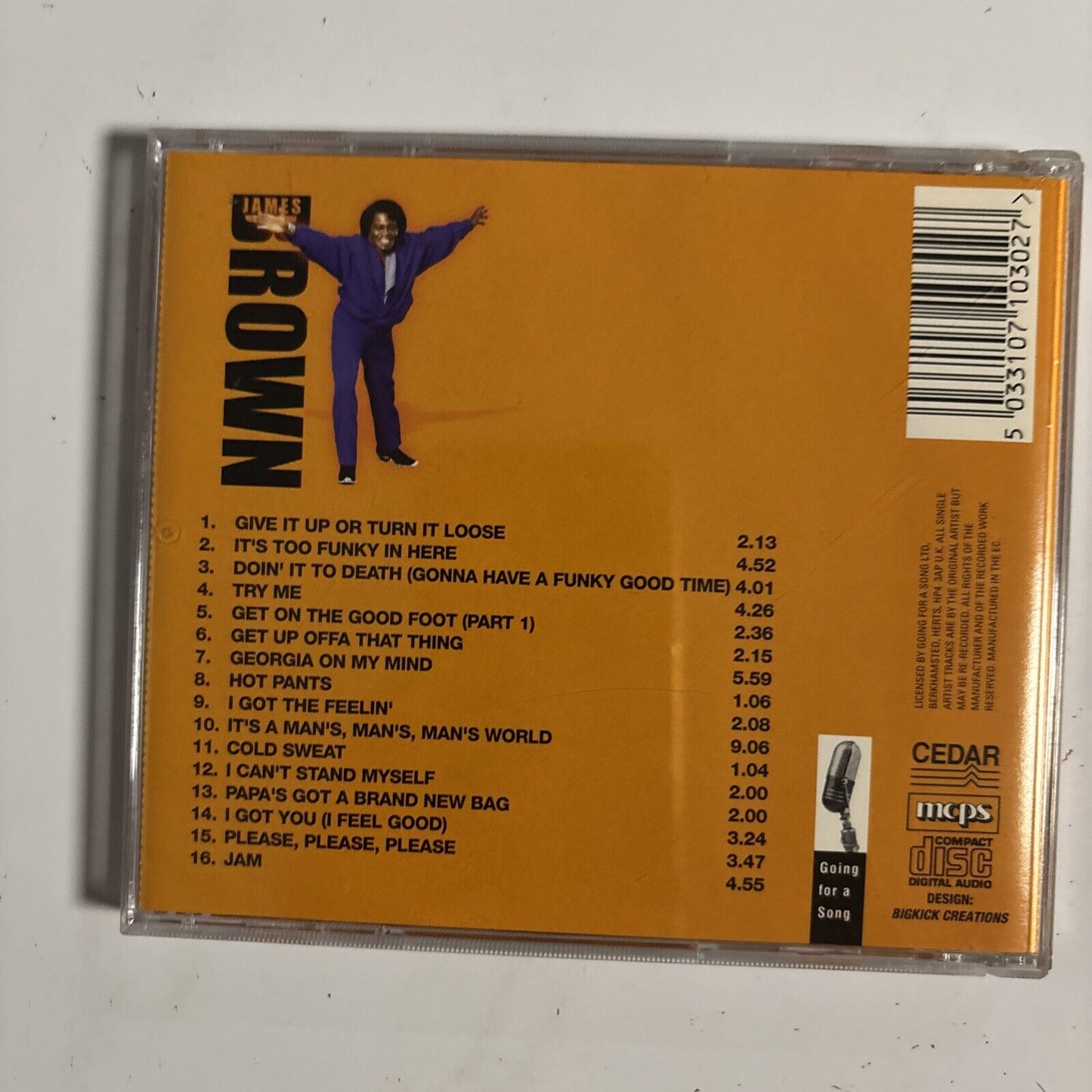 James Brown – Live! (CD, 1988) GFS030