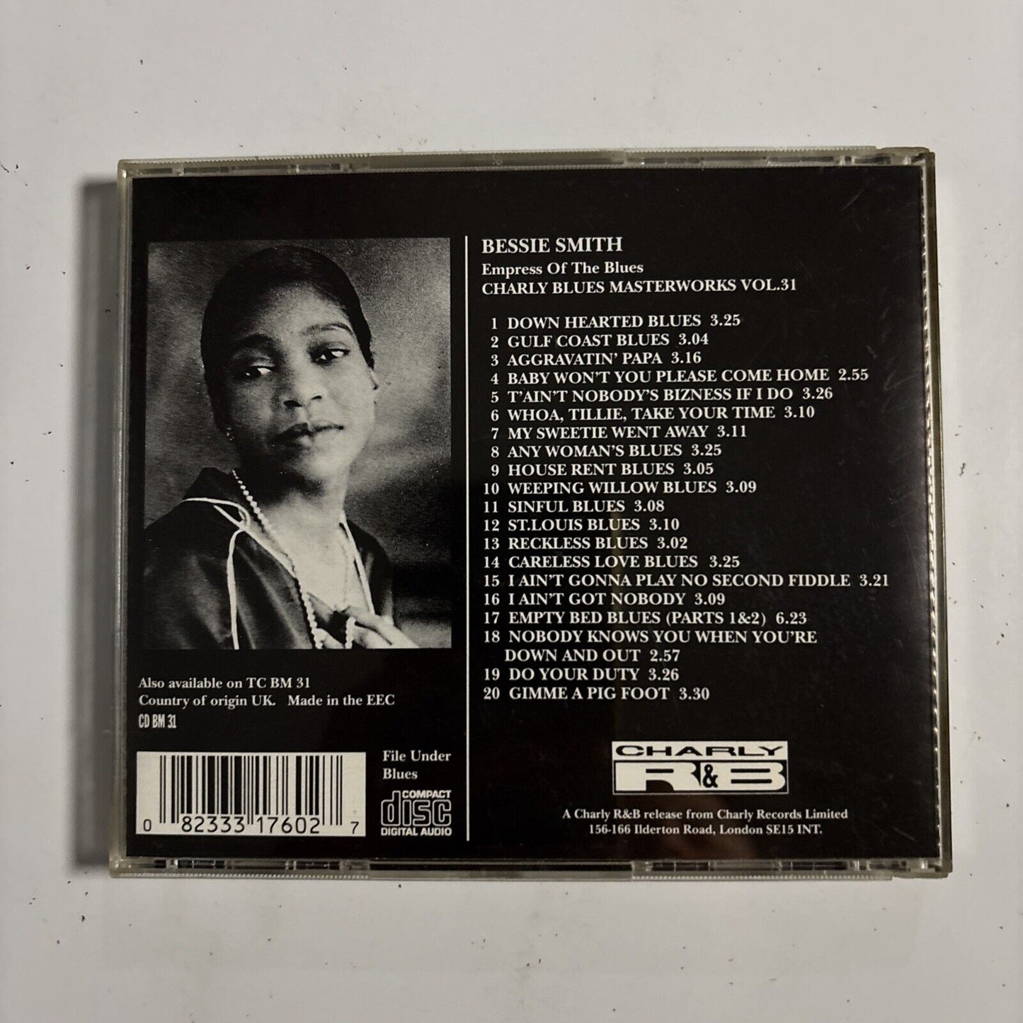 Bessie Smith – Empress Of The Blues (CD, 1992) CD BM 31