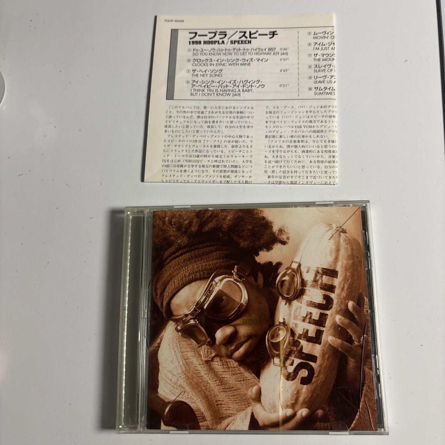 Speech – 1998 Hoopla (CD, 1998) tocp-50459  Japan