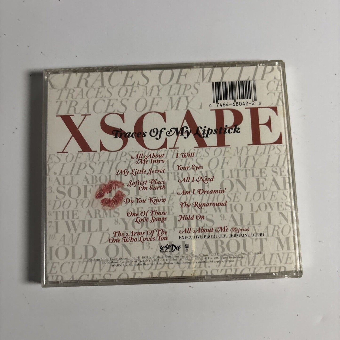 Xscape – Traces Of My Lipstick (CD, 1998) CK 68042