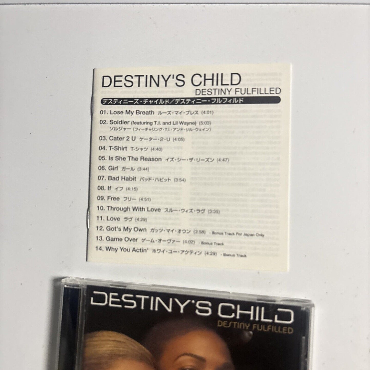 Destiny's Child – Destiny Fulfilled (CD, 2004) sicp-700 Japan