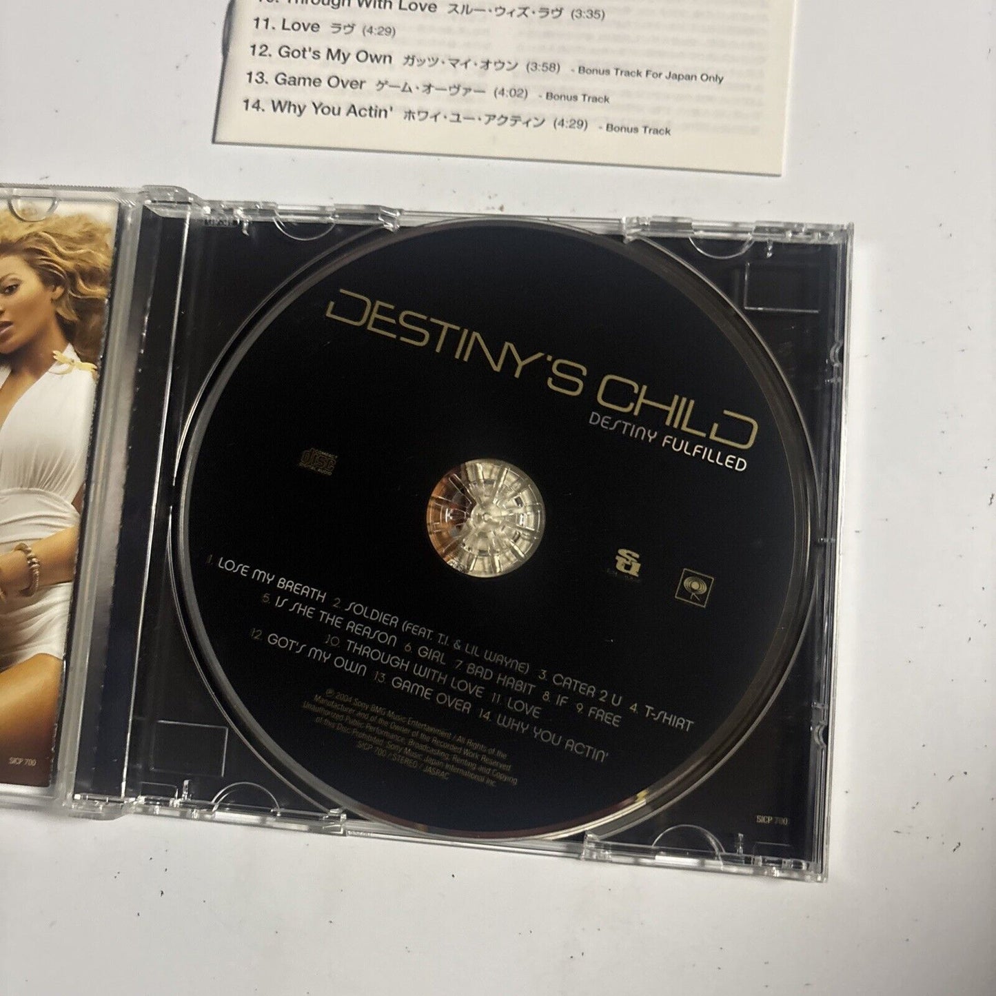 Destiny's Child – Destiny Fulfilled (CD, 2004) sicp-700 Japan