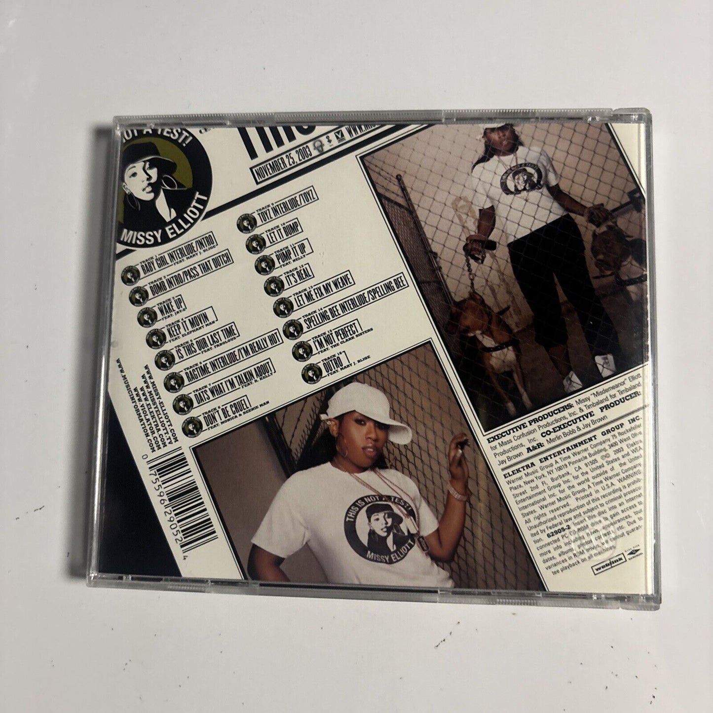 Missy Elliott – This Is Not A Test! (CD, 2003) 62905-2