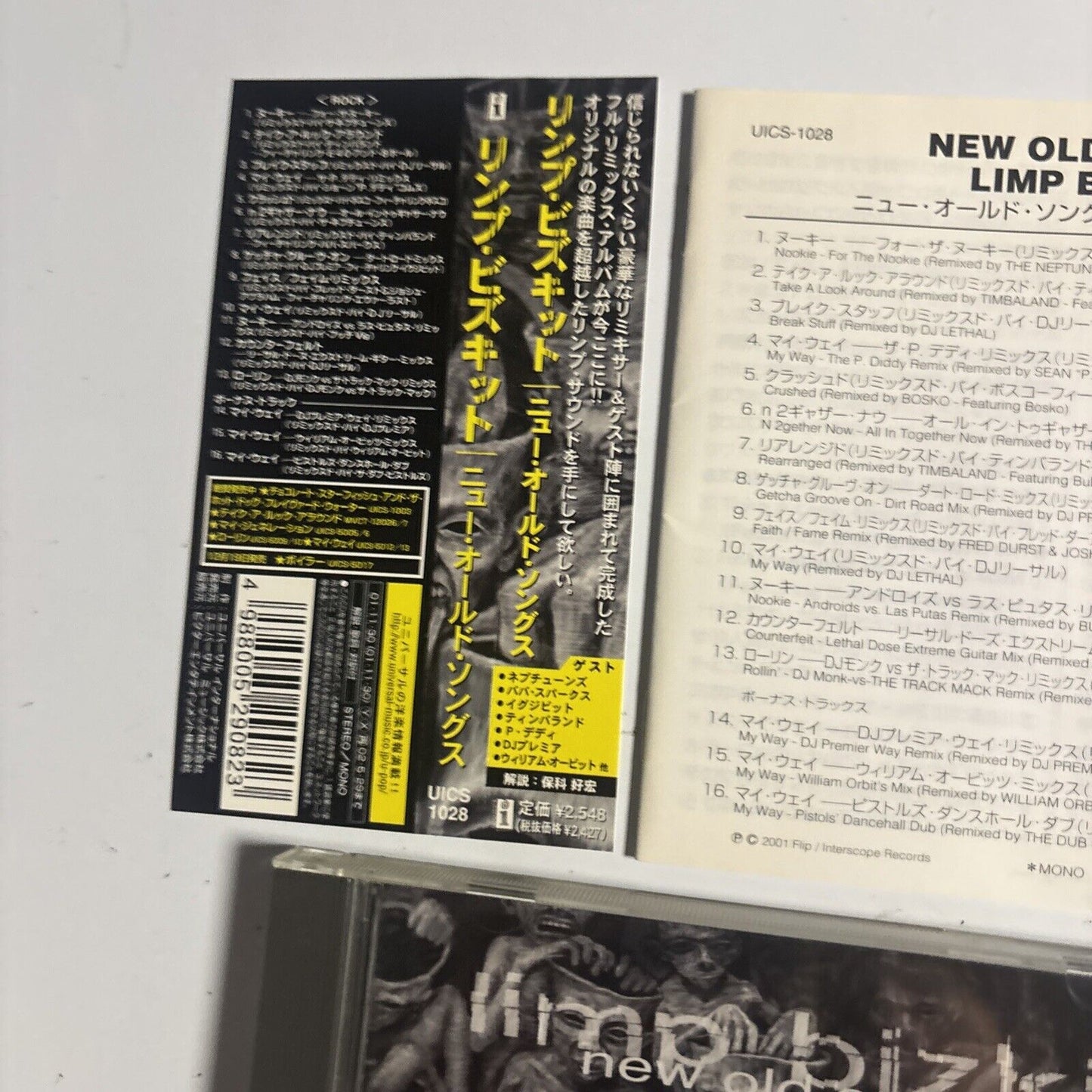 Limp Bizkit – New Old Songs (CD, 2001) uics-1028 Japan obi