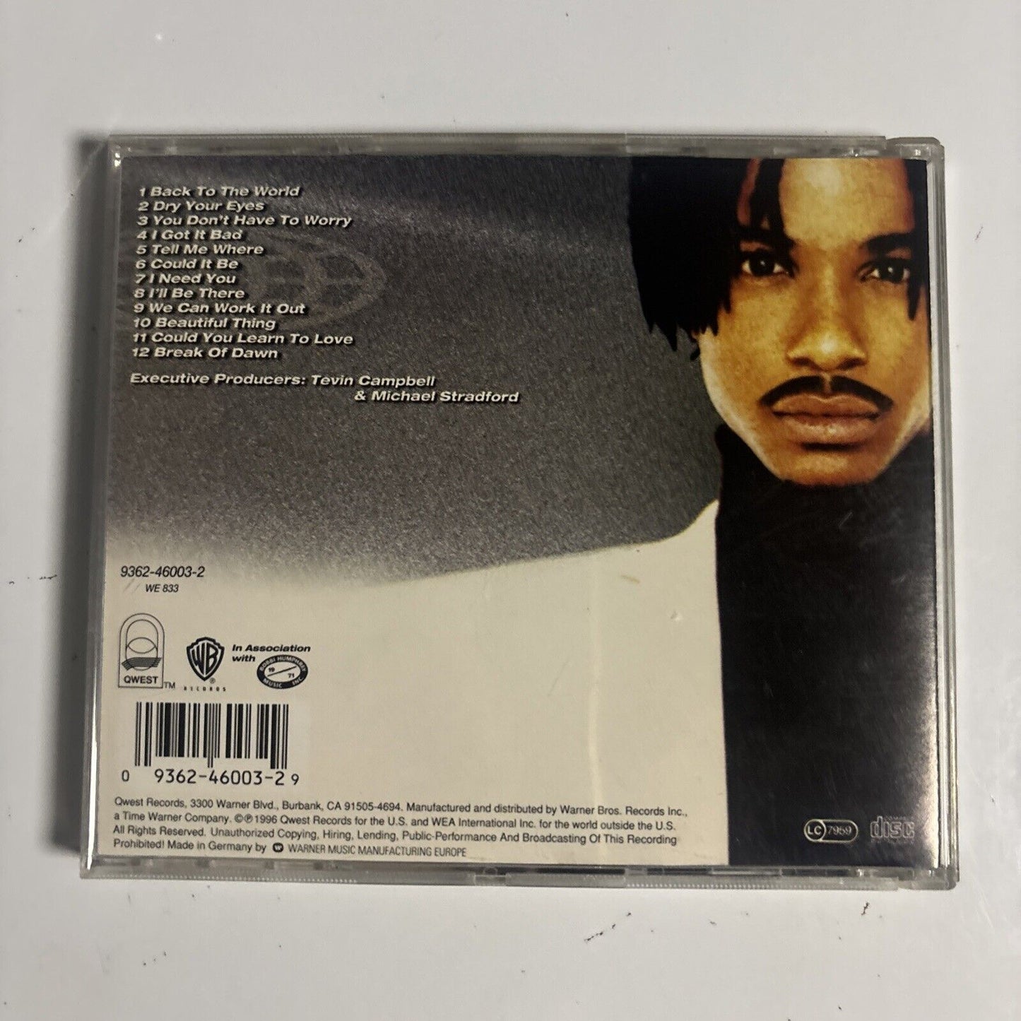 Tevin Campbell – Back To The World (CD, 1996)