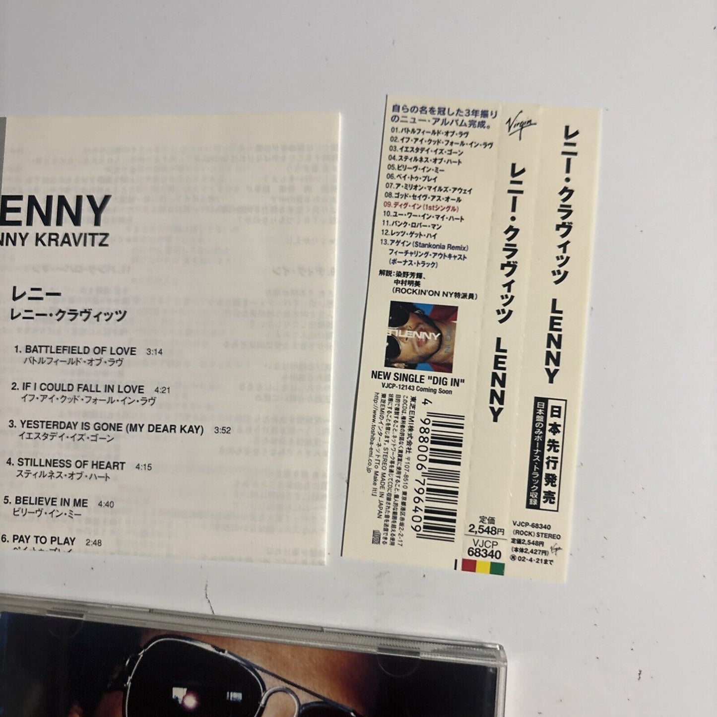 Lenny Kravitz – Lenny (CD, 2001) vjcp-68340 Japan obi