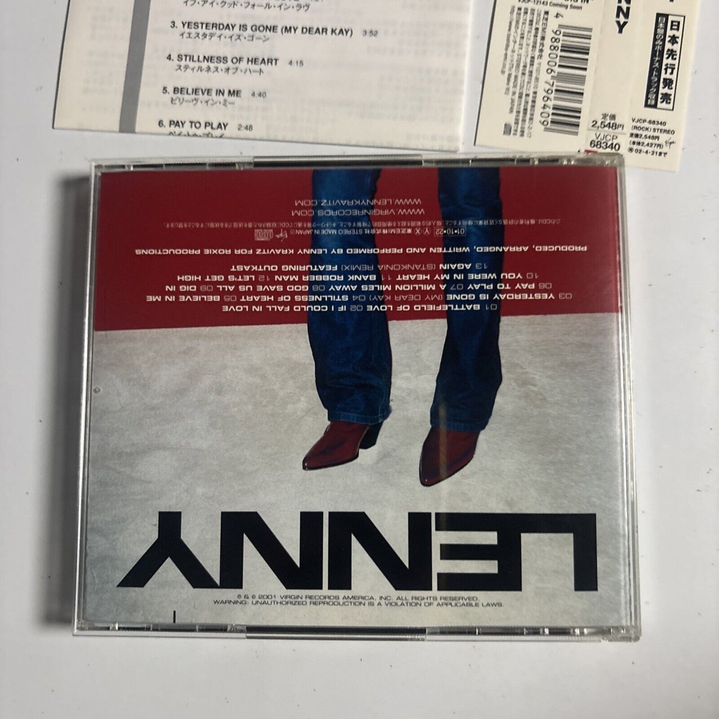 Lenny Kravitz – Lenny (CD, 2001) vjcp-68340 Japan obi