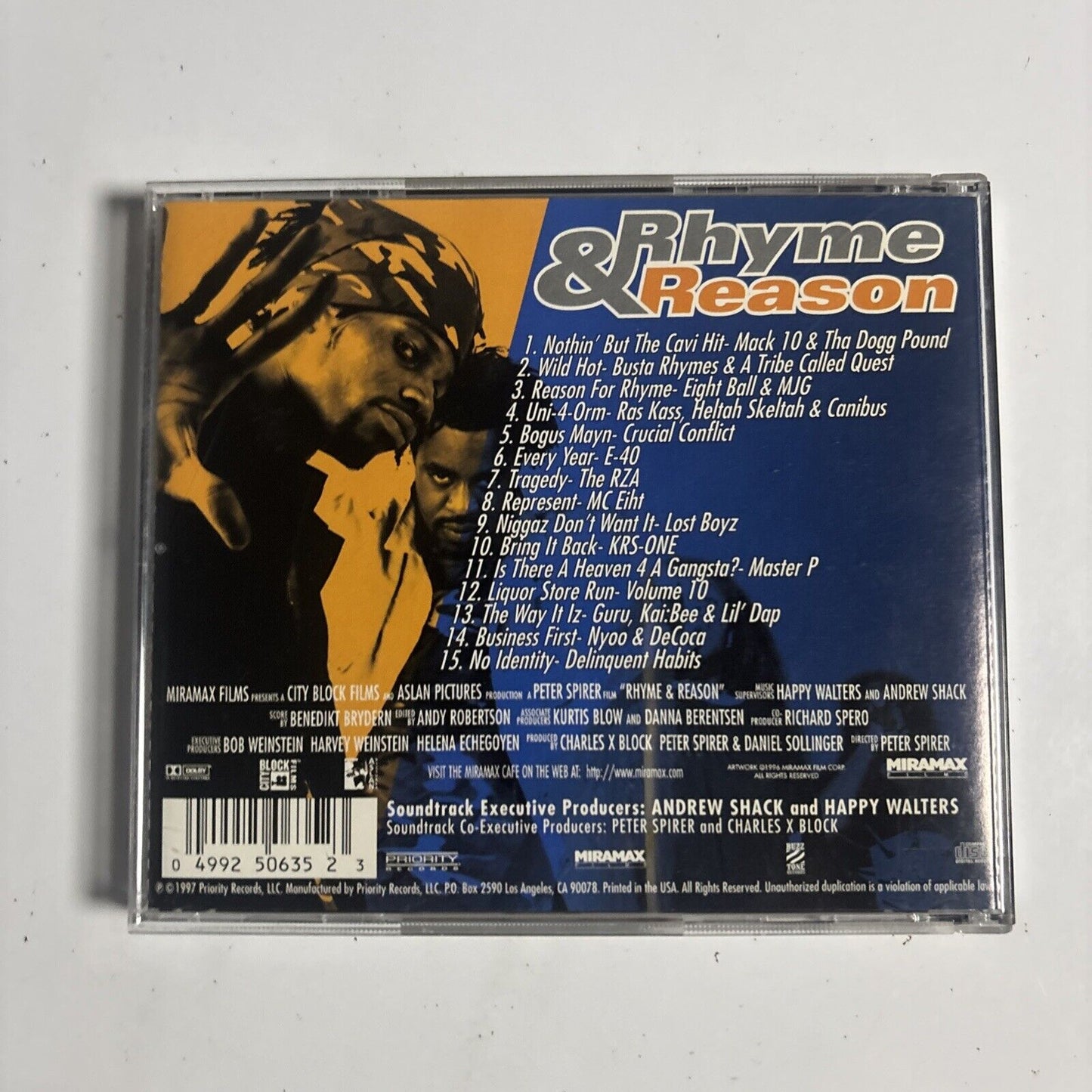 Rhyme & Reason (Original Motion Picture Soundtrack) (CD, 1997) P2 50635
