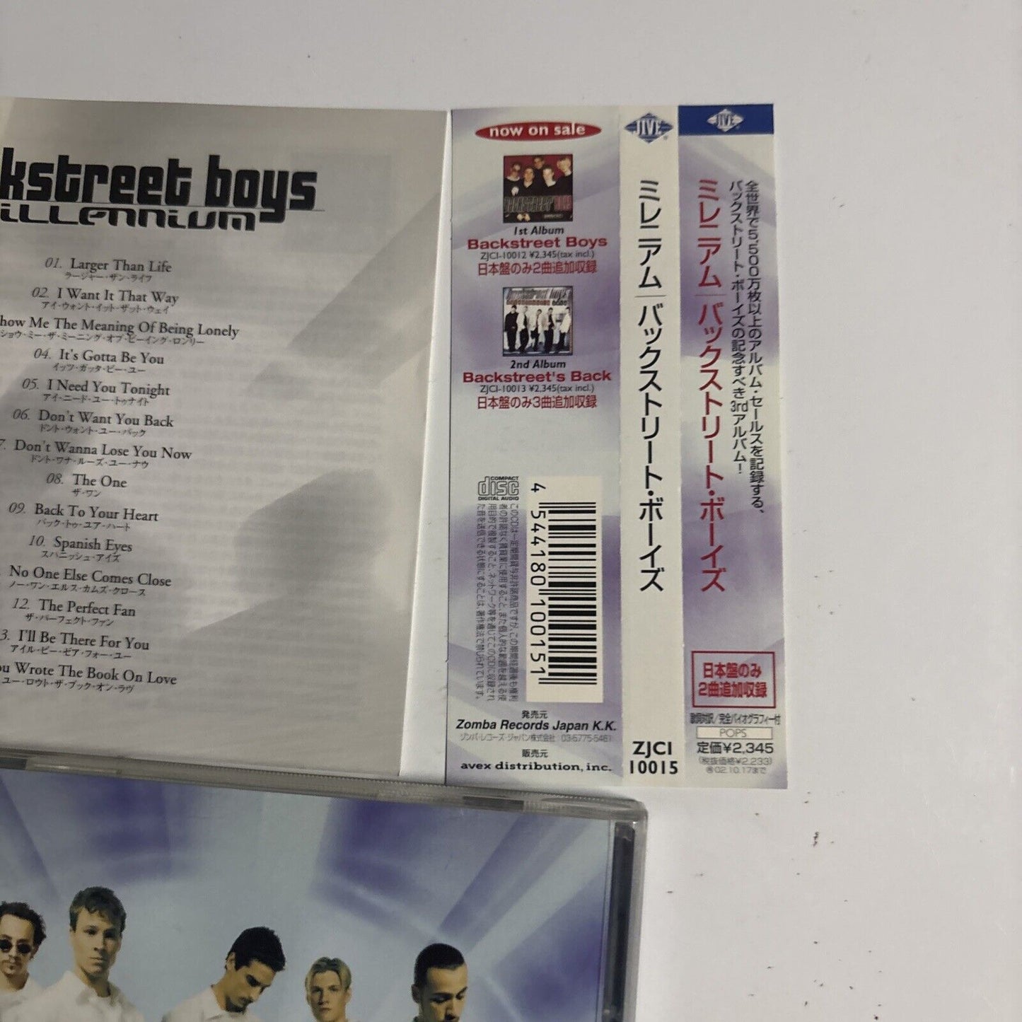 Backstreet Boys – Millennium (CD, 2000) ZJCI-10015 obi Japan Bonus Track