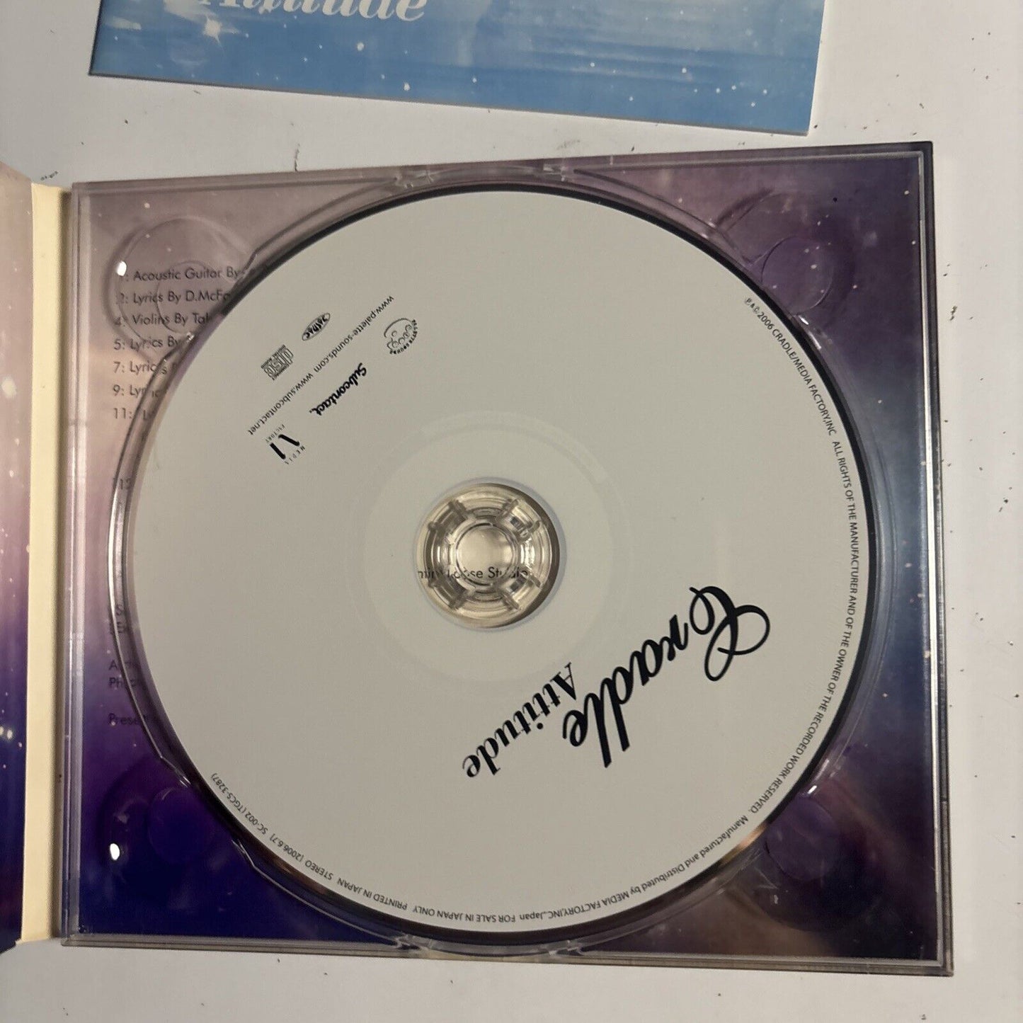 Cradle – Attitude (CD, 2006)  sc-002 Japan