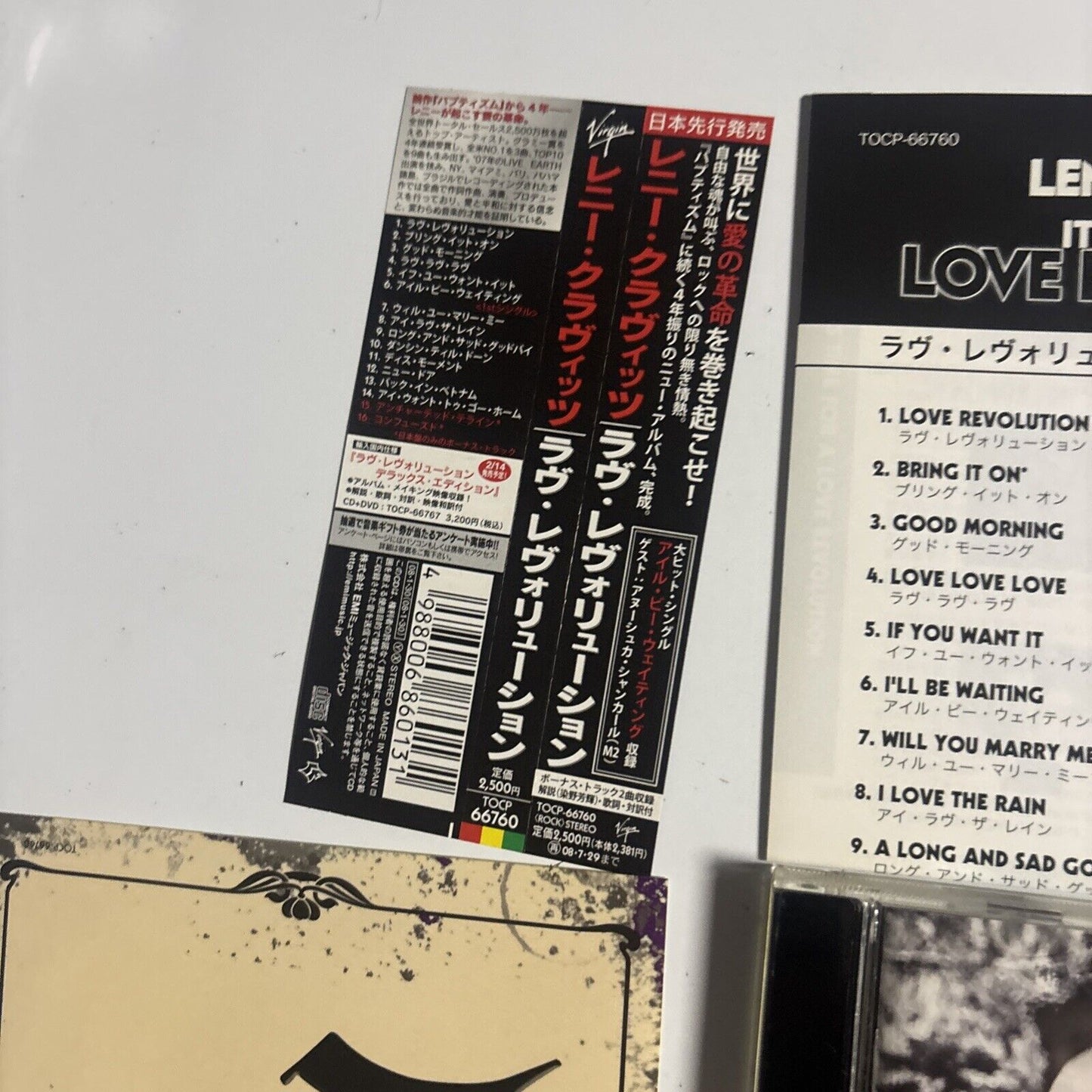 Lenny Kravitz – It Is Time For A Love Revolution (CD, 2008) tocp-66760 Japan obi