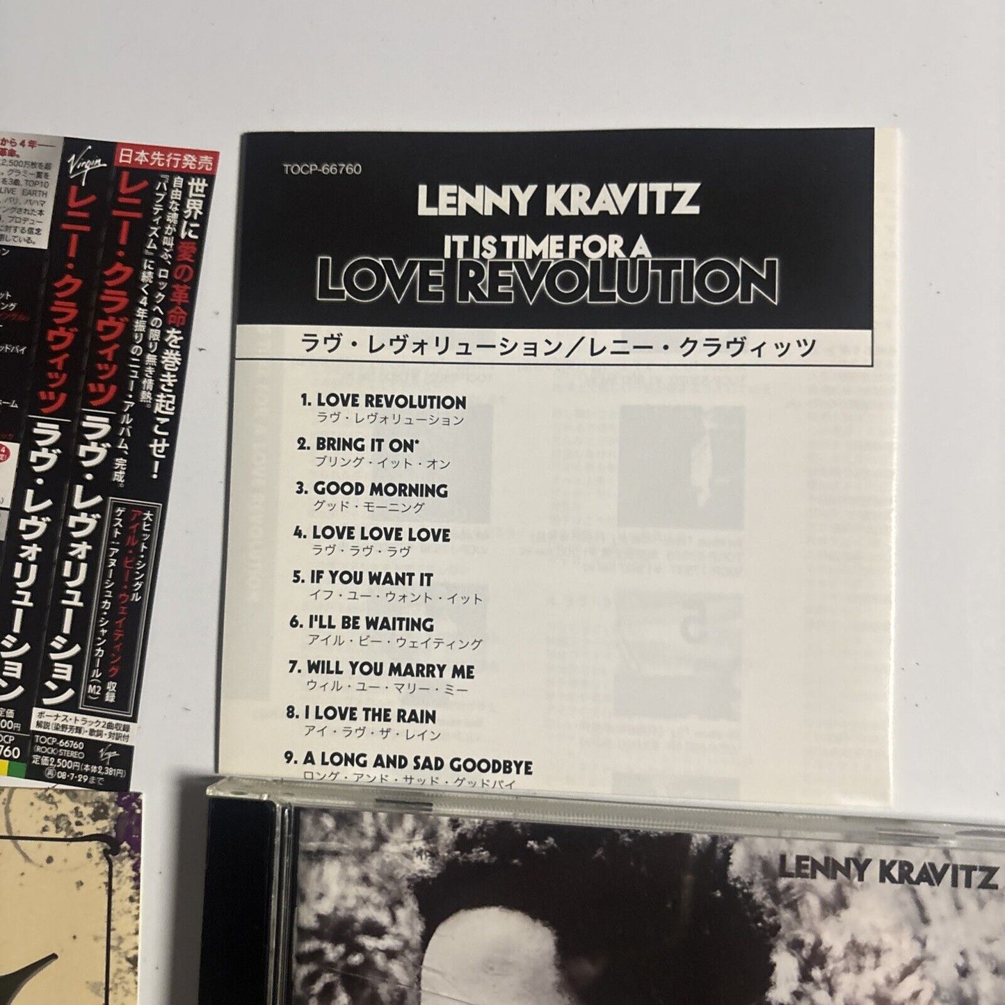 Lenny Kravitz – It Is Time For A Love Revolution (CD, 2008) tocp-66760 Japan obi