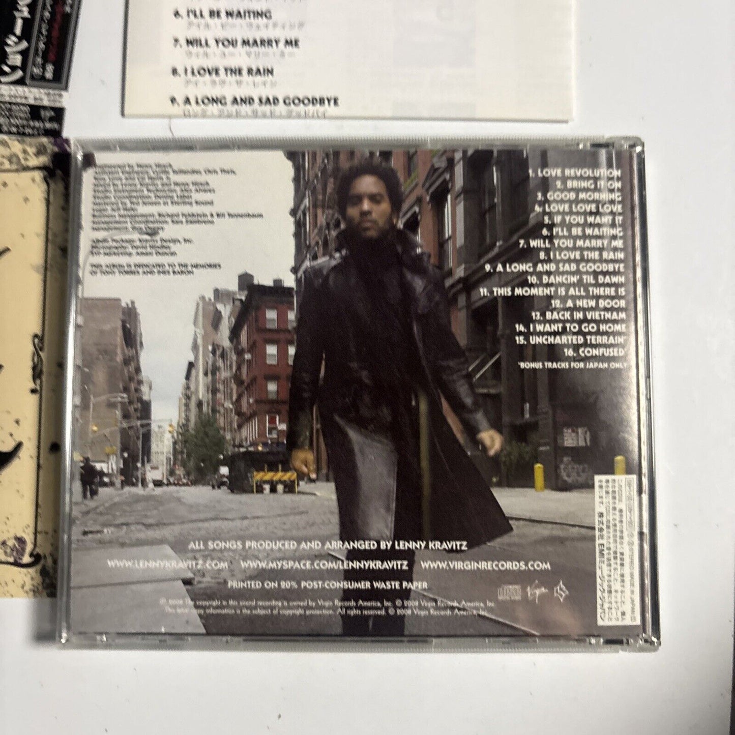 Lenny Kravitz – It Is Time For A Love Revolution (CD, 2008) tocp-66760 Japan obi