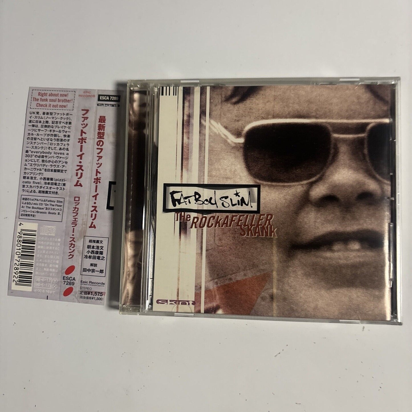 Fatboy Slim – The Rockafeller Skank (CD, 1998) esca-7289 Japan  obi