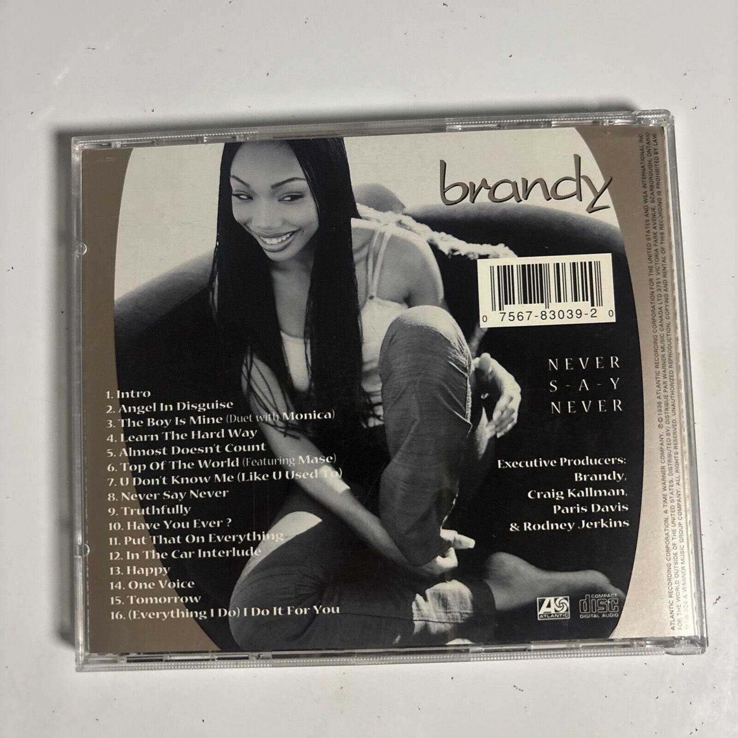 Brandy – Never Say Never (CD, 1998) CD 83039
