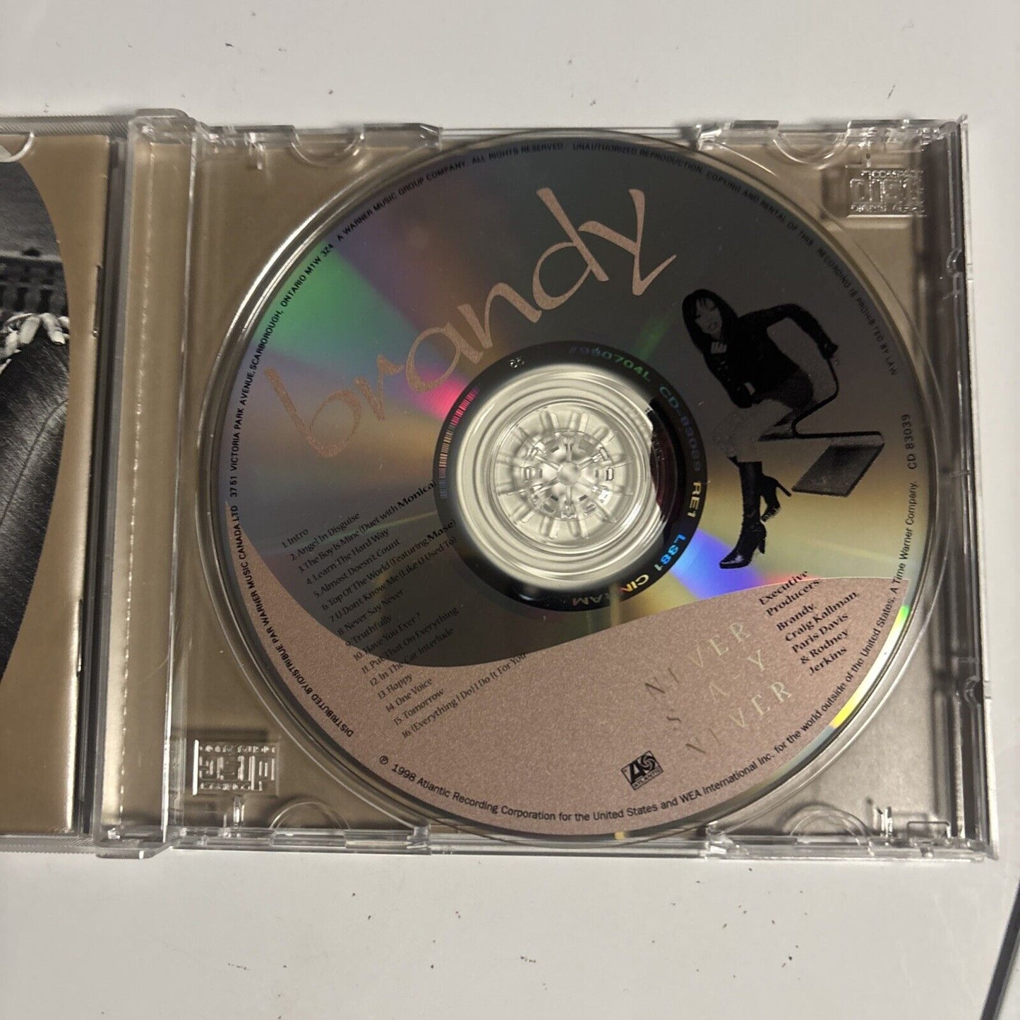 Brandy – Never Say Never (CD, 1998) CD 83039