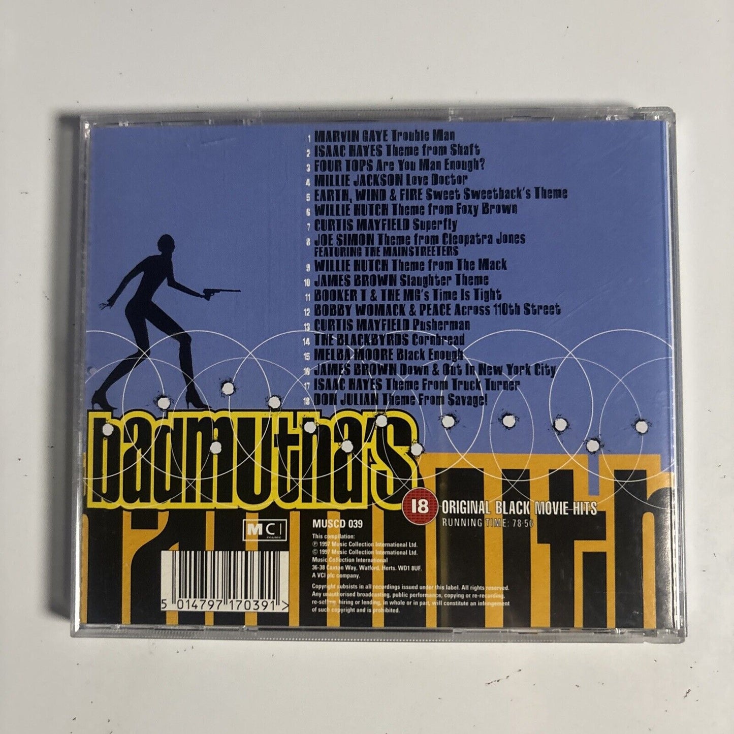 Badmutha's 18 Original Black Movie Hits (CD, 1997) MUSCD 039