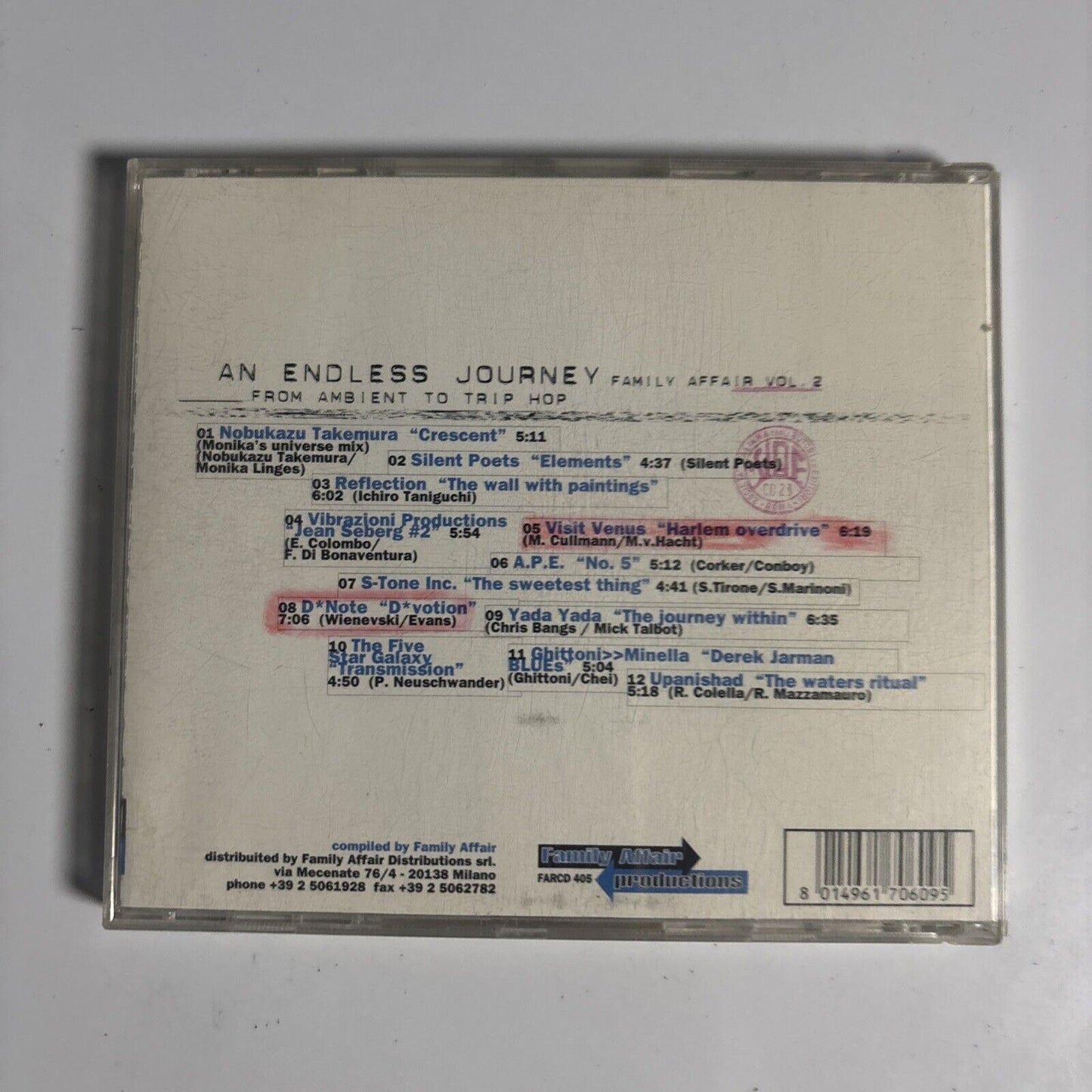 An Endless Journey - From Ambient To Trip Hop - Family Affair Vol. 2 (CD, 1996)