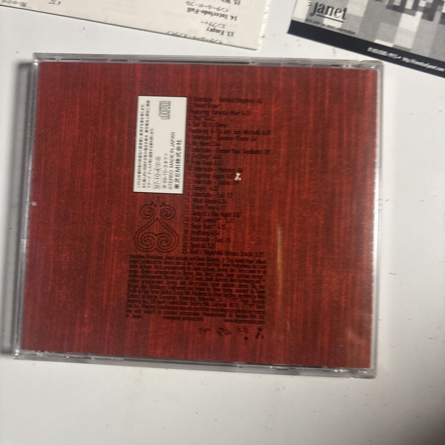 Janet Jackson – The Velvet Rope (CD, 1997) vjcp-25340 Japan